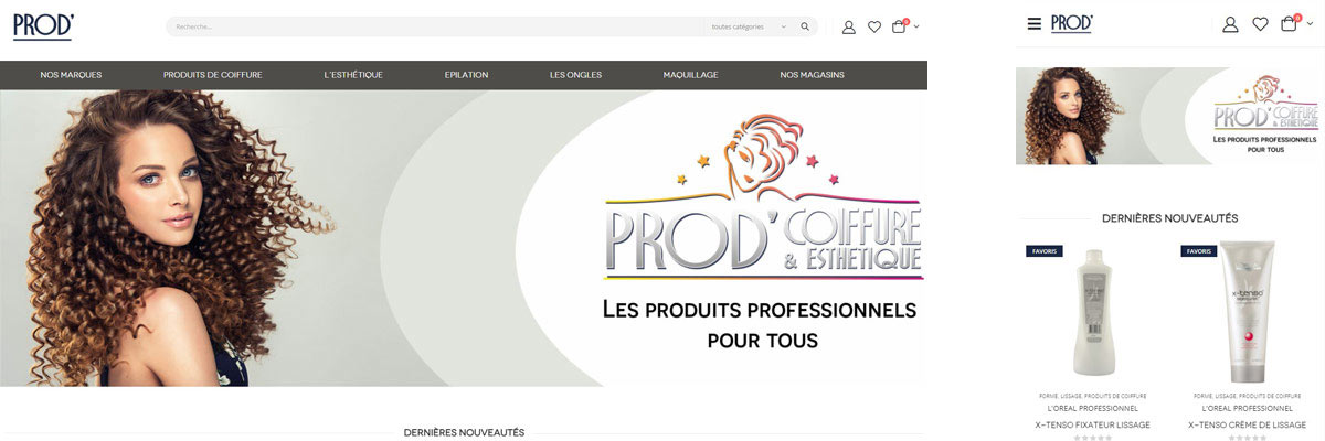 Site catalogue produits