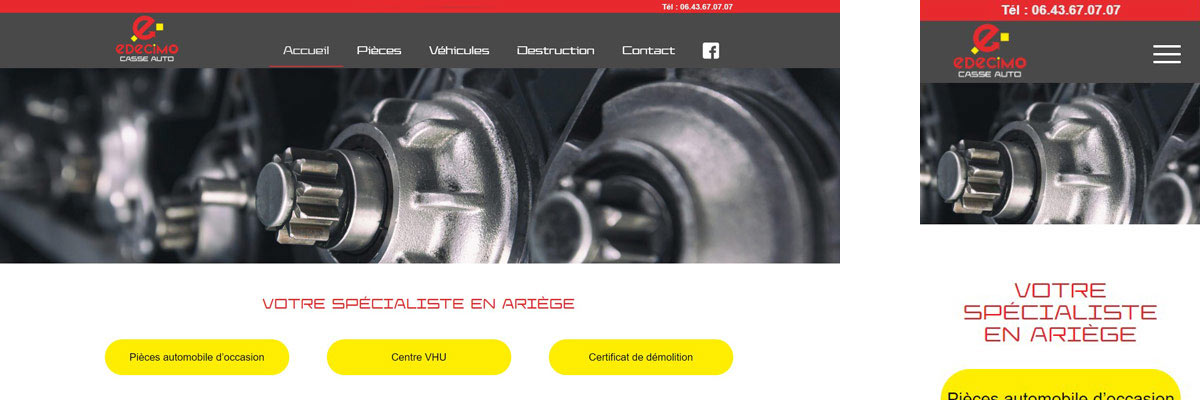 Site vitrine auto